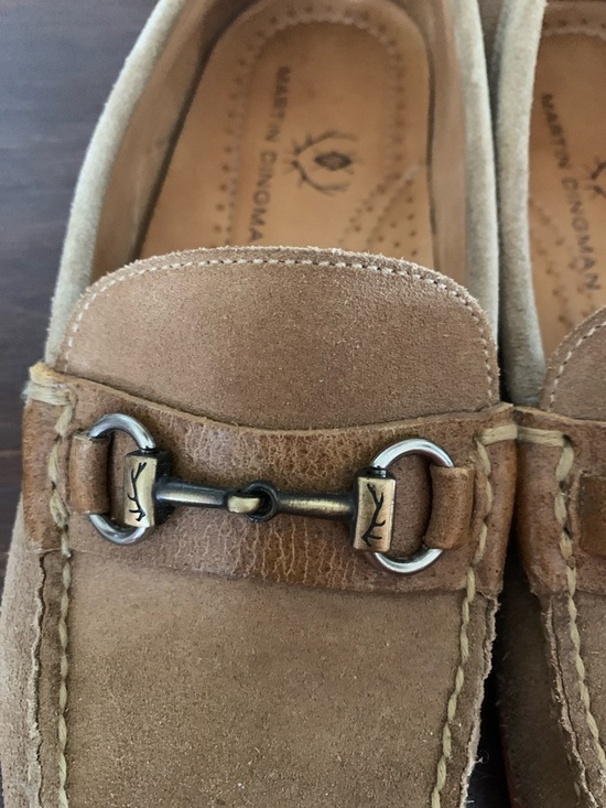 Martin Dingman Suede Bit Loafers in Light Brown Men’s 9M main image 2